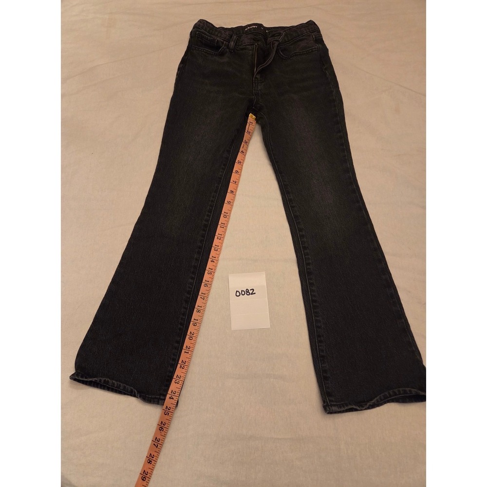Old Navy Girls Flare Black Jeans w/ Adjustable Waist - Size 14
